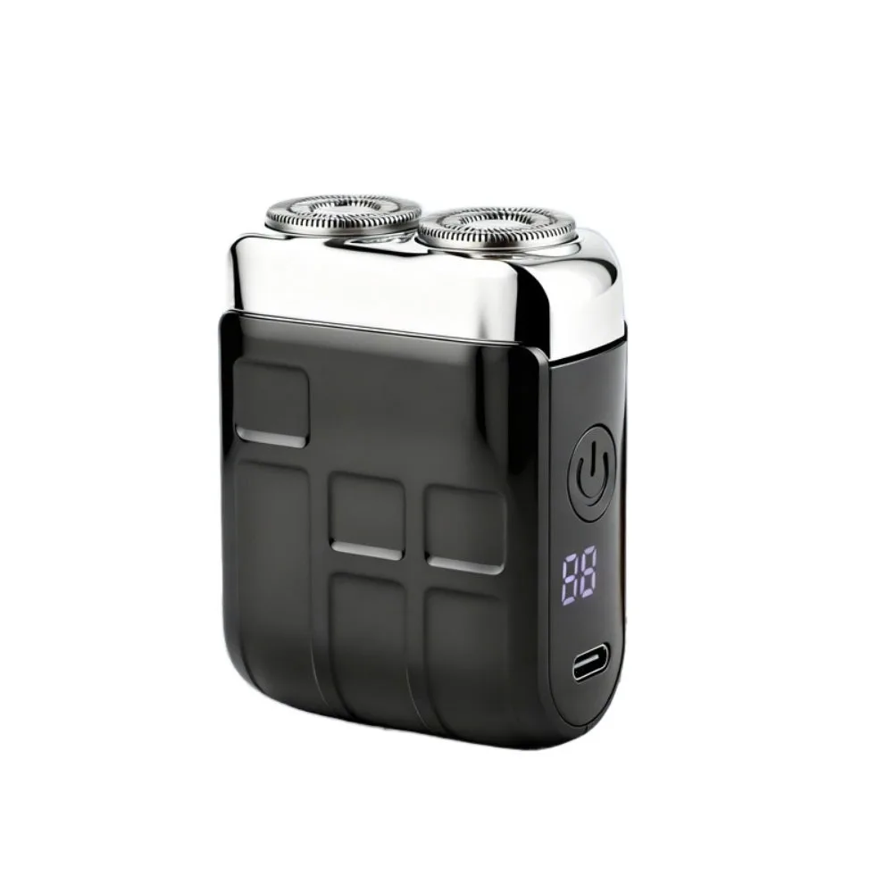 

Type-C Charging Mini Electric Shaver Digital Display Rotary System Smart Shaver Wet and Dry Shaving Efficient Shaving