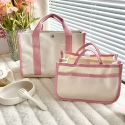 Korean Changing Bag 2024 New Canvas Women bag Crossbody Outing Multifunctional Mom Mother and Baby Bag Simple hand bag