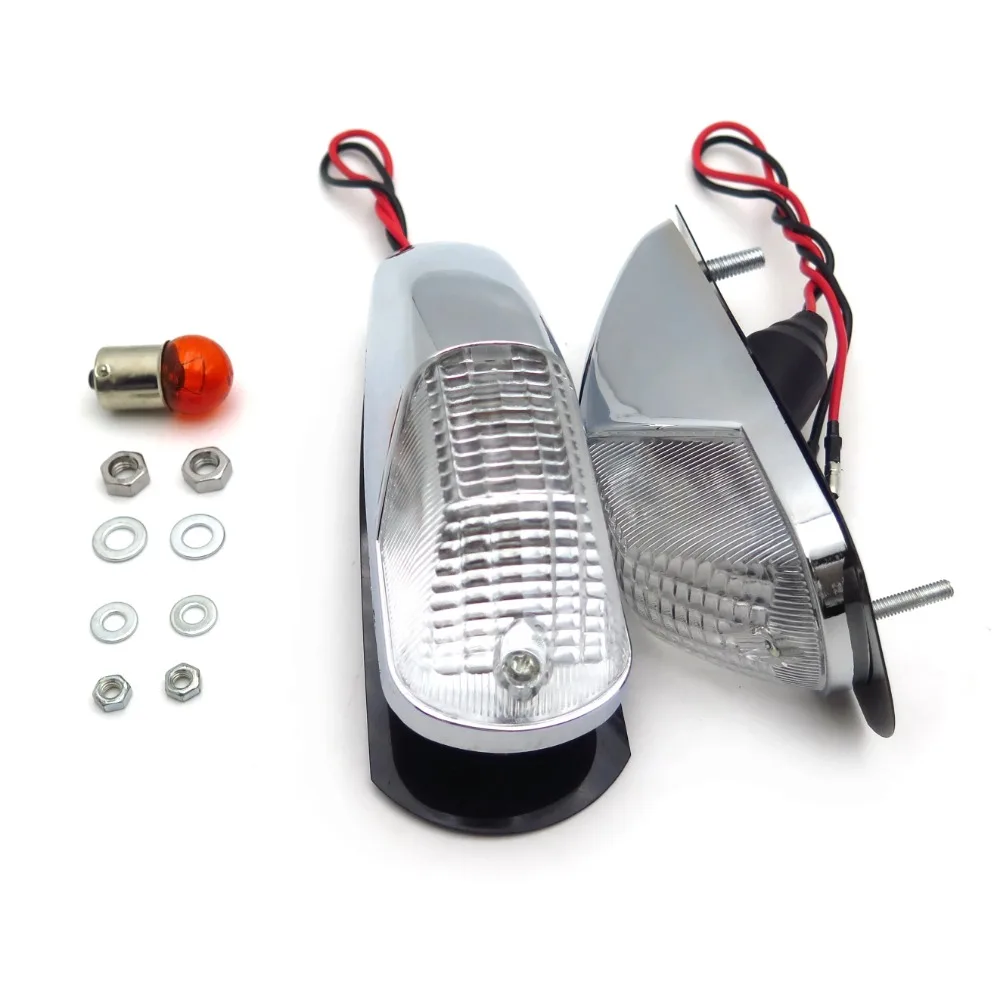 Motorcycle Parts Flash Turn Signals for Kawasaki 2006 2007 2008 2009 ZX ZX14 ZX14R ZZR1400 Clear 4