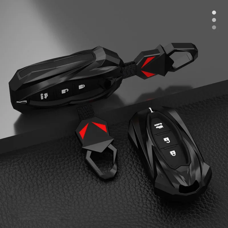 

Zinc Alloy Car Key Cover for Infiniti Keyless Entry Remote Rubber Case Shell QX50 QX60 QX80 2019 2020 2022 2023