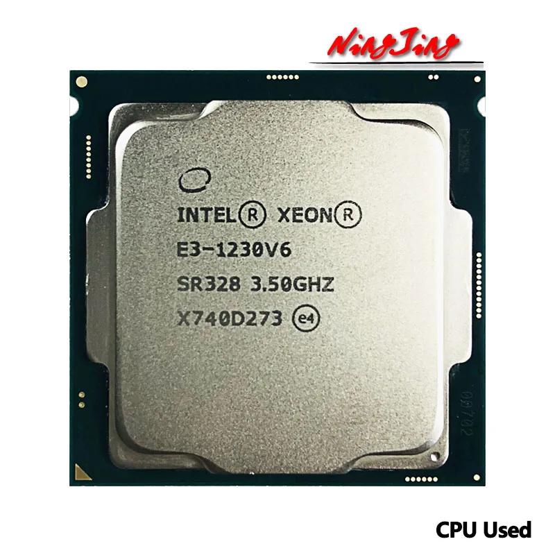 Intel Used Xeon E3-1230 v6 E3 1230v6 E3 1230 v6 3.5 GHz 80W LGA 1151