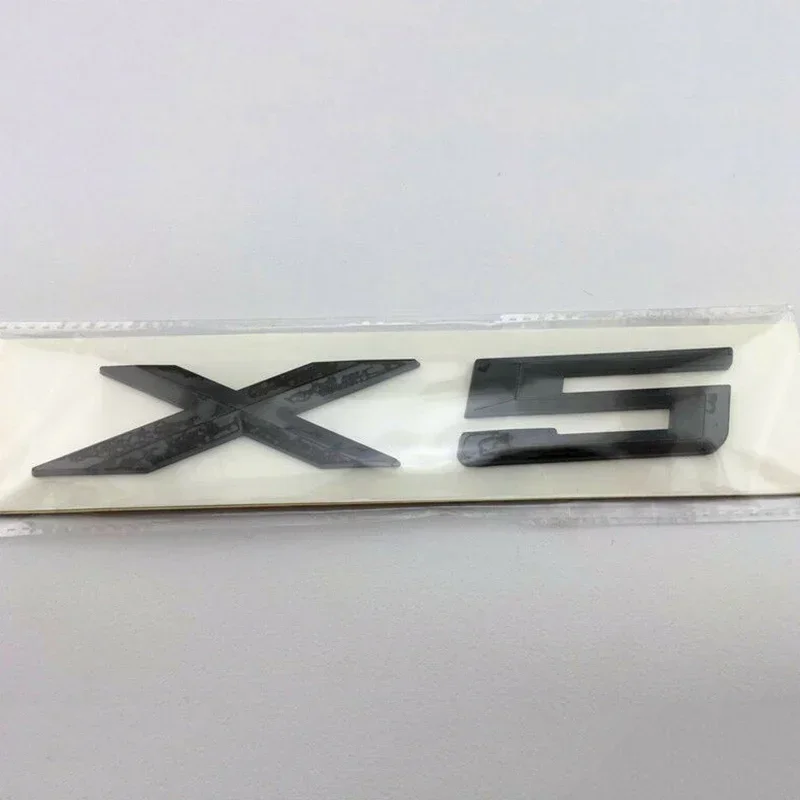 1set Car Sticker For BMW X 5 E70 ‎E53 ‎F15 X5 Letter Trunk Emblem Logo Badge Decal Sticker Car Styling Tail Badge NEW view 4