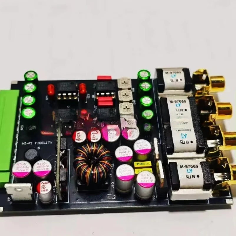 Car modification rca low level output 4-channel front pre-amplifier car hifi amplifier