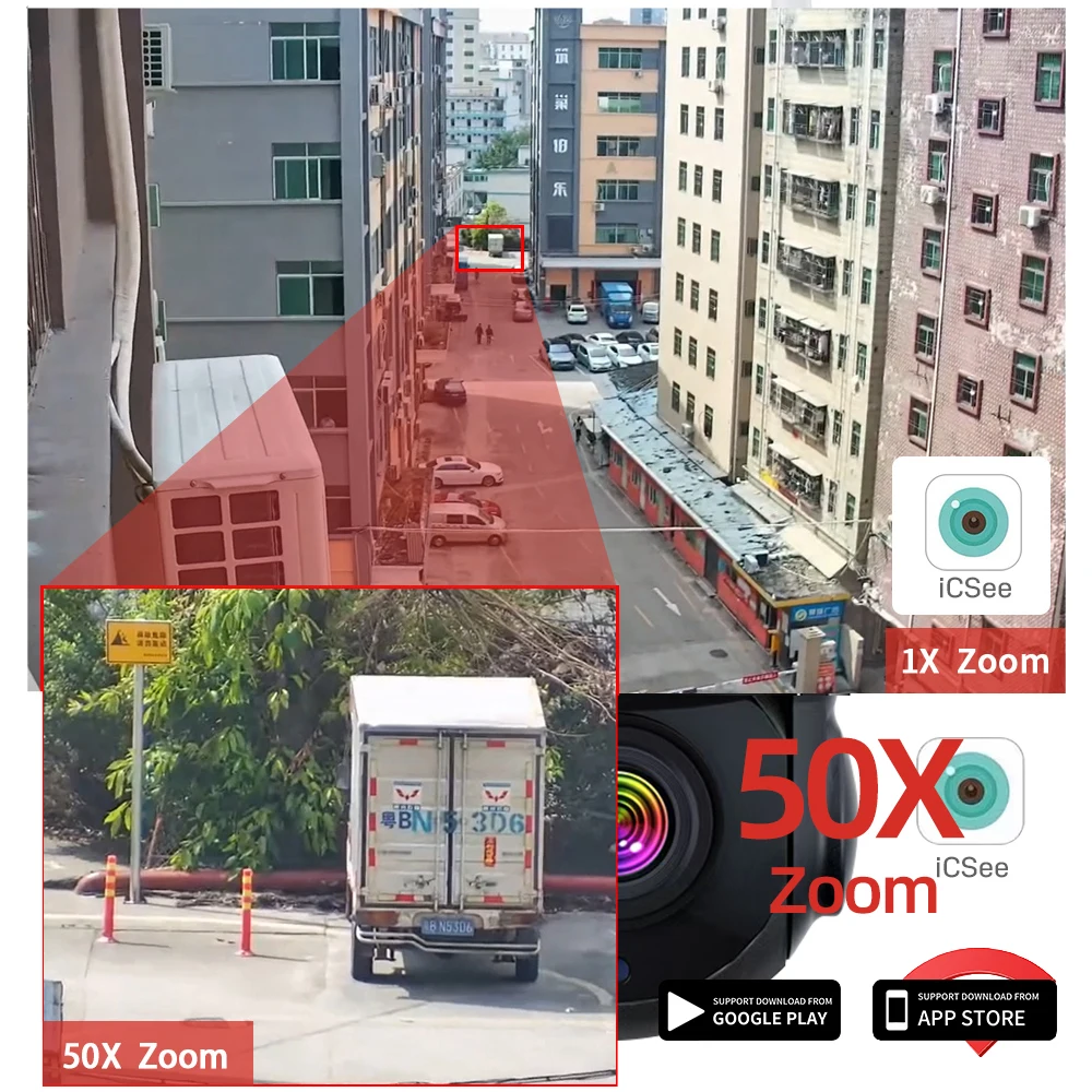 PEGATAH 4K 8MP WiFi Video Surveillance Camera 50X Zoom CCTV Cam AI Human Detect Outdoor Security PTZ IP Cameras image 3