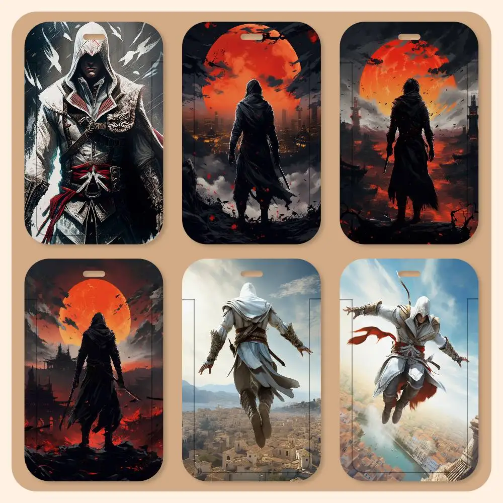 A-Assassins Creed Lanyard Card Holders Student ID Card Holders Neckband Card Holders Access Control Accessories Gifts