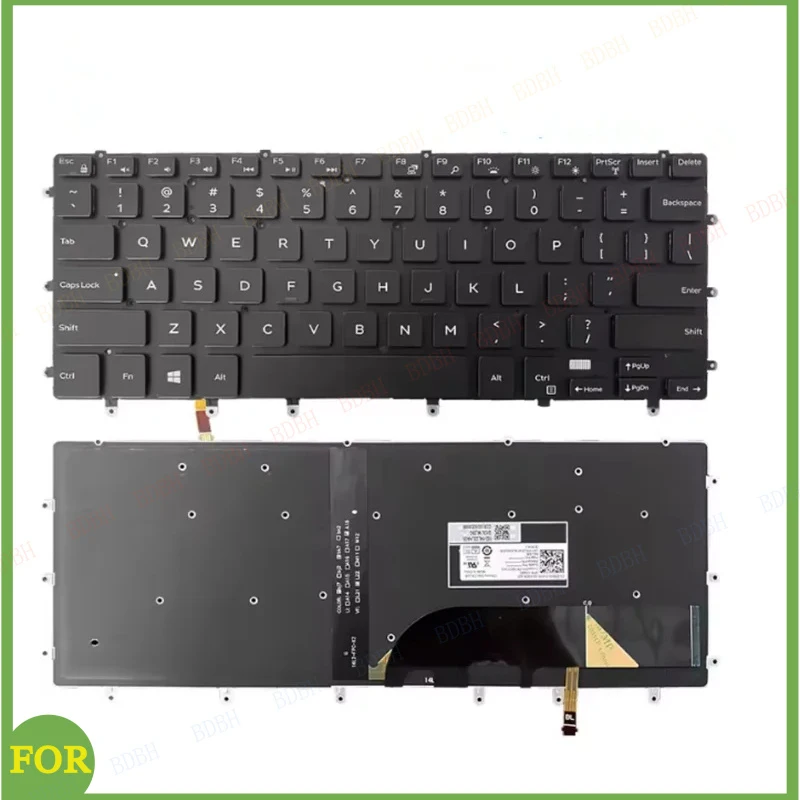 新しいオリジナルノートパソコンのキーボード-dell-precision-5510-5520-5530-m5520-0gdt9f-バックライト付き