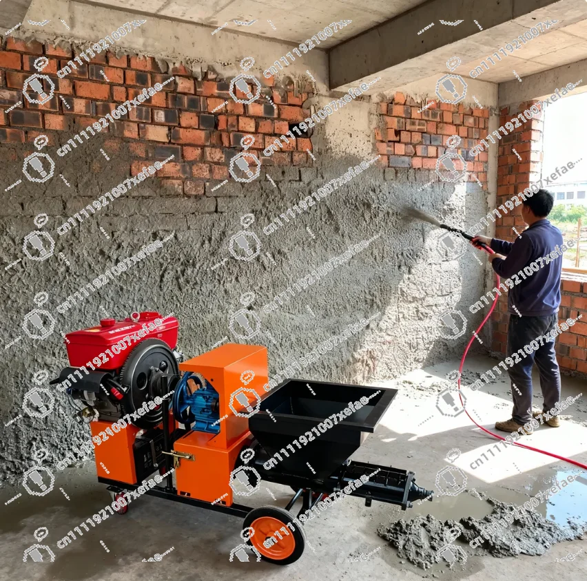 Concrete Mortar Injection Machine Automatic Mortar Gypsum Wall Plaster Machine Mortar Spraying Machine