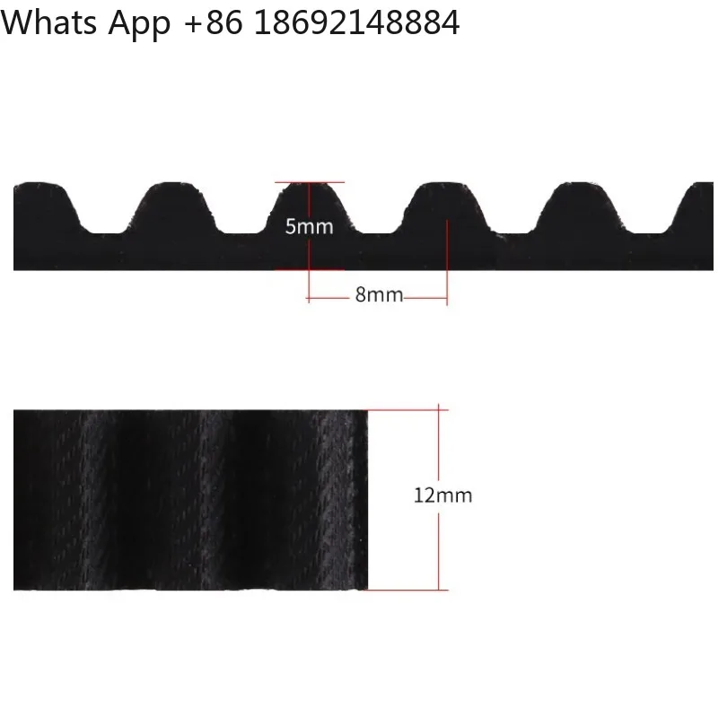 S8M timing belt, electric induction translation glass door conveyor belt in stock