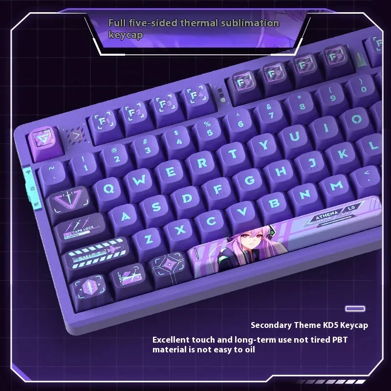 Imagem -05 - Teclado Mecânico Modo Hot Swap Jogos Dinâmicos Junta do Teclado Pbt Keycap pc Gamer Ergonômico Win Mac Escritório Vgn-v87