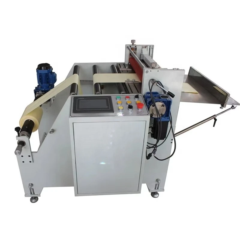 Automatic Roll Cutting to Sheet Machine Cloth PVC Paper Film Roll to Sheet Cutting Machine Plastic Paper Cutter Machine