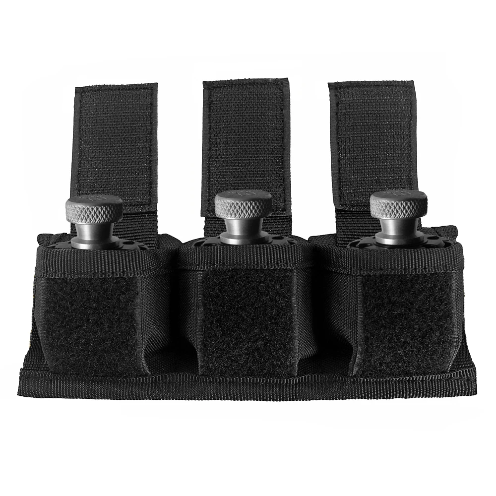 Triple Speedloader Pouch Case Holder Nylon Tactical Double Speedloader Belt Universal Fit .357 .44 Most from .38 to .45 Colt