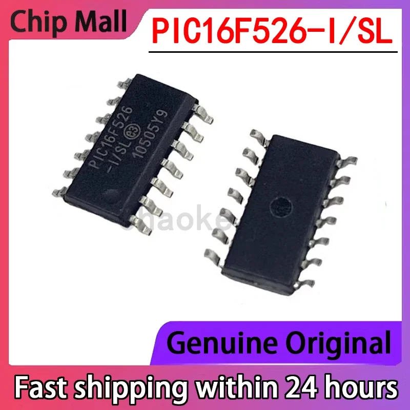 2PCS PIC16F526-I/SL PIC16F526  SOP-14 NEW Embedded Microcontroller Chip in Stock