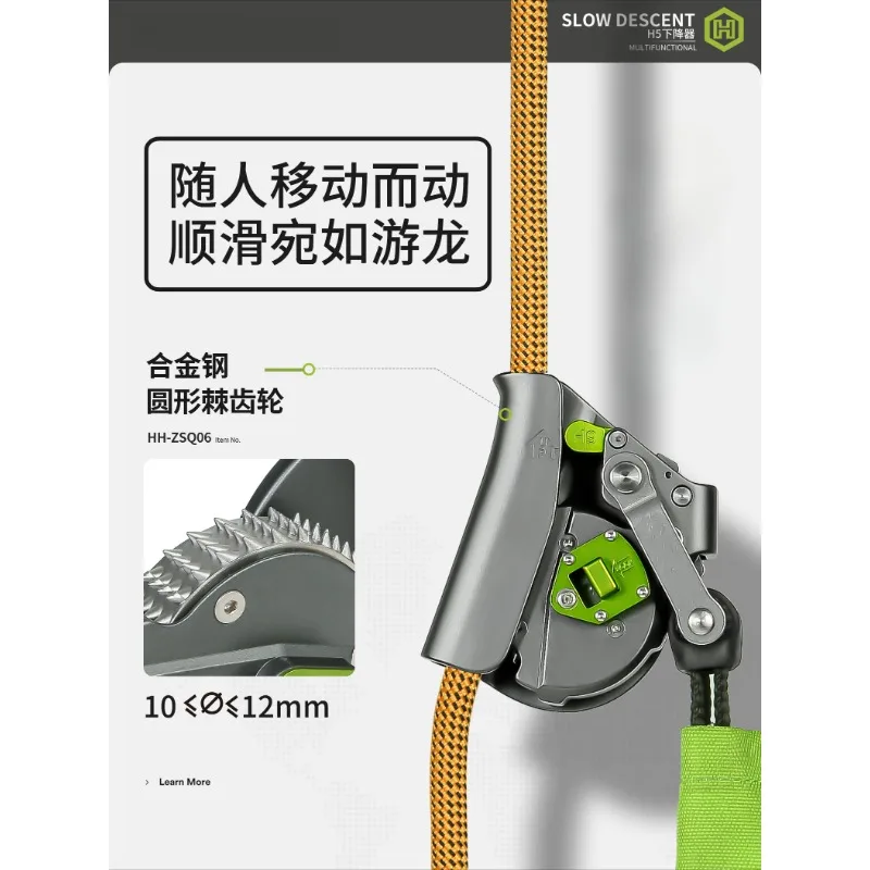 Youlong round tooth anti-fall device, buffer bag, lock set, high-altitude protector.