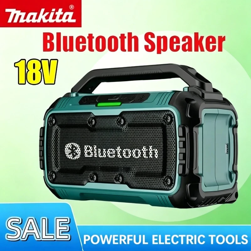 

Makita Cordless Bluetooth Speaker Portable Surround Speakers Dual Channel Subwoofer Loudspeaker For Makita 18V Battery