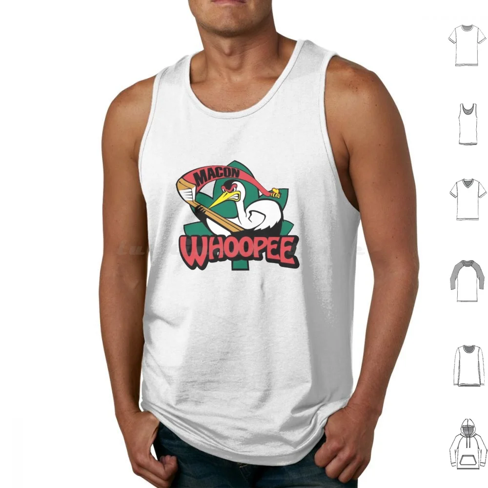 Rare!!-Macon Whoopee Tank Tops Vest Sleeveless Maco Macon Georgia Macon Whoopee Whoopee Hockey Sports Hockey Fan Hockey Fans