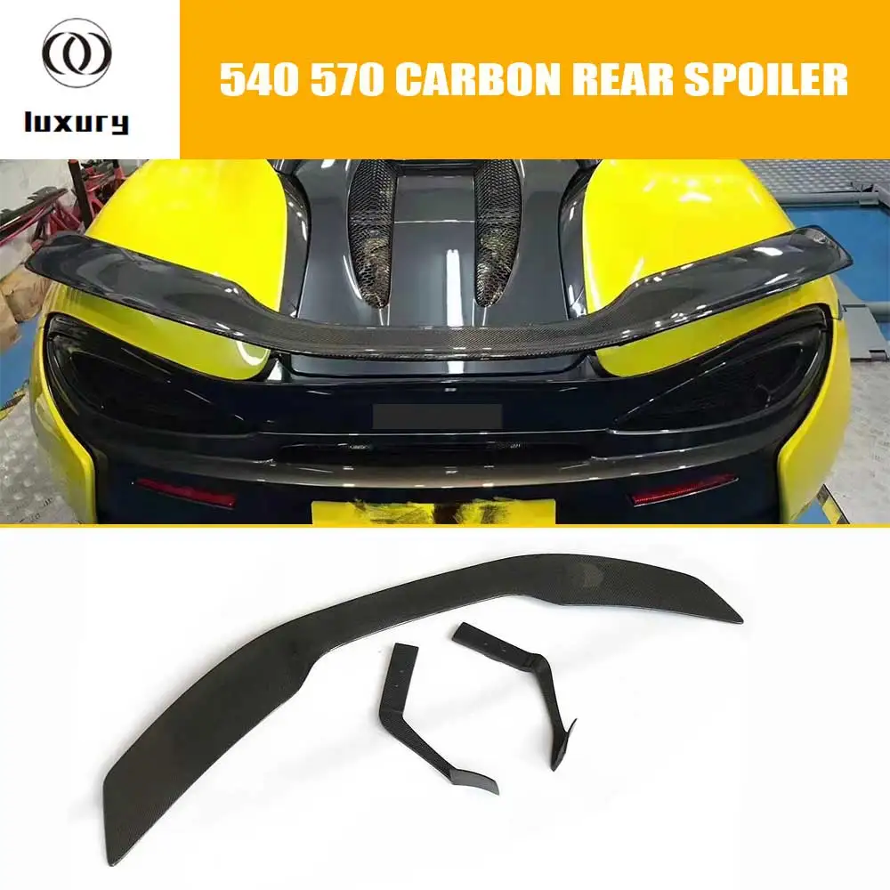 540 570 Carbon Fiber Rear Trunk GT Lip Wing Spoiler For Mclaren 540c 570s 2011+