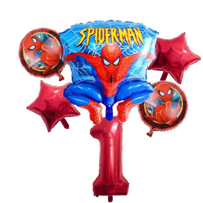 Marvel Spider-Man Creative Three-dimensional Special-shaped Balloons Children's Birthday Party Christmas Decoration Arrangement