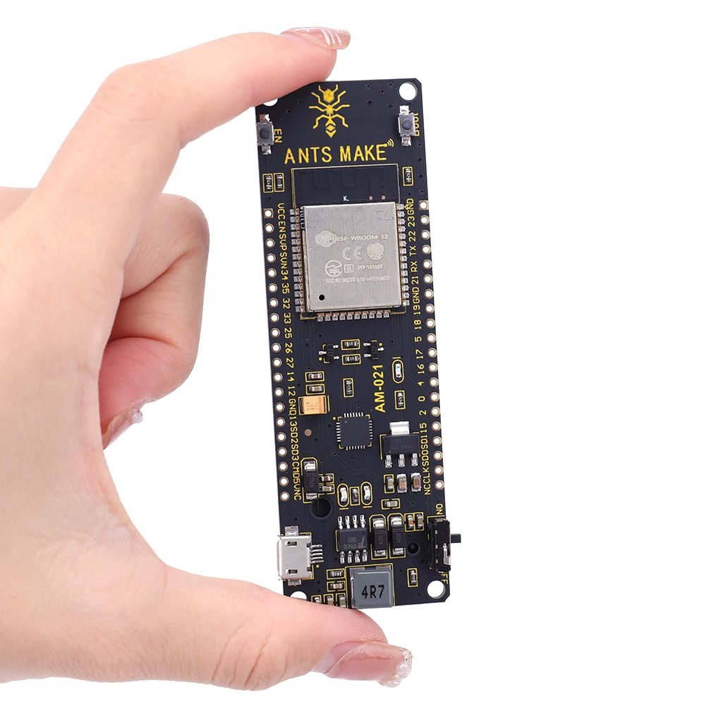 ESP32 WROVER Wireless Module with 18650 Battery Box WiFi Bluetooth-compatible Develop Board for Smart Home Control