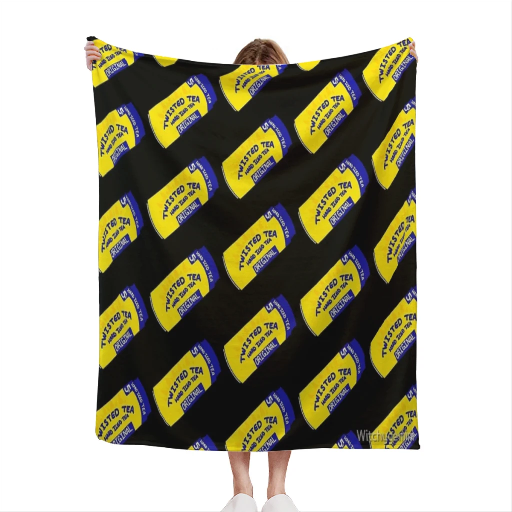 

Twisted Tea Summer Blanket Thin Blanket for Couch Sofa Warmth Bed Artificial Flannel Blankets Comfortable