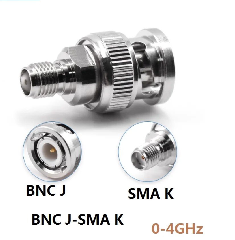 BNC/SMA RF adapter BNC to SMA coaxial high frequency test a dapter for male/female sagittal network Frequency 0-4GHZ