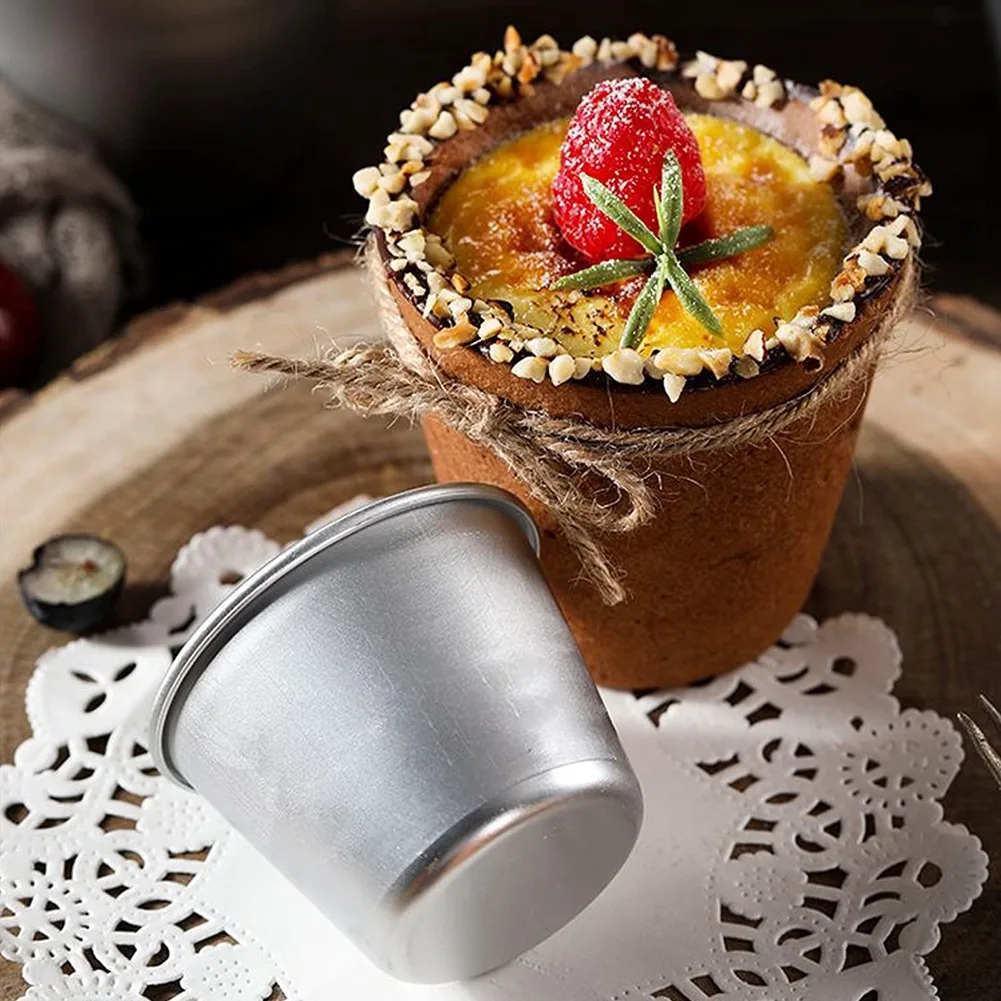 Moldes de pudim para assar, mini moldes para cozinhar diy copos de pudim molde de torta de ovo muffin lata cupcake torta prato hy