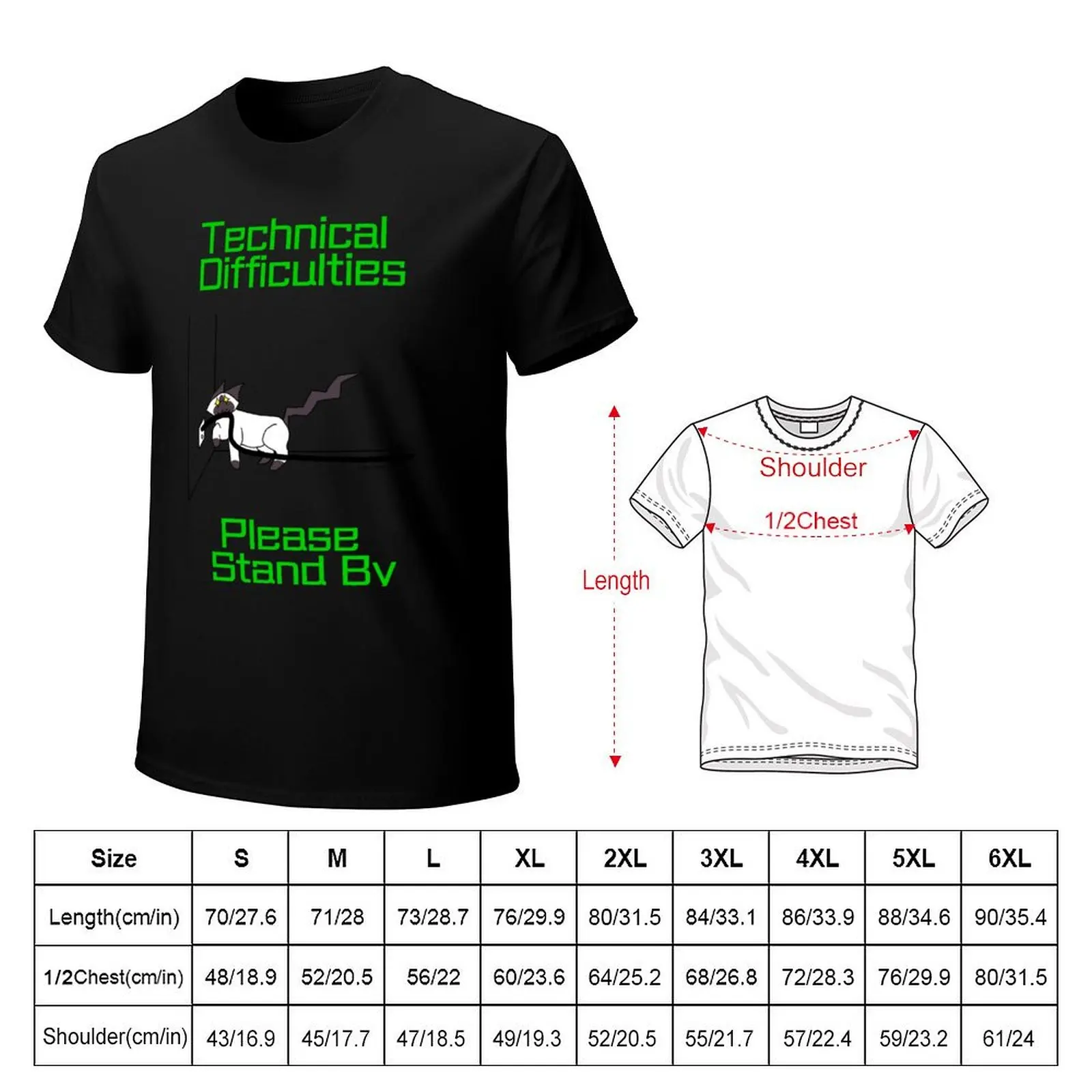 Technical Difficulties T-Shirt t shirts cotton 100% T-Shirt