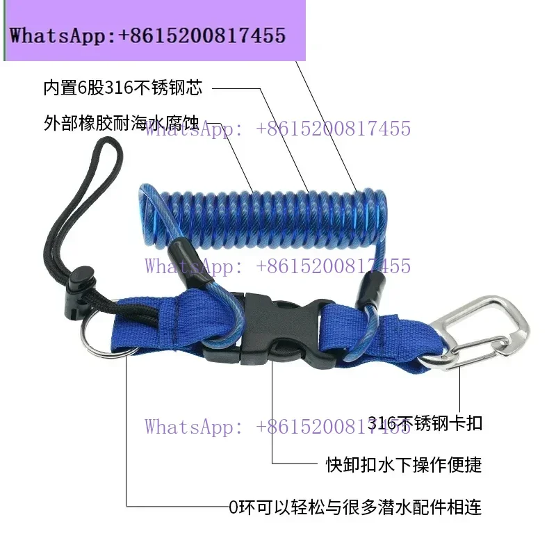 Nite-Scuba submersible camera anti-lost rope stainless steel missed rope gopro action camera lanyard action4