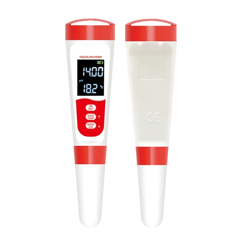 

COFA-Ph Water Tester Digital 4 In 1 PH EC TDS Temp Meter For Water Hydroponics, Waterproof And EC PPM Water Tester For Laborator