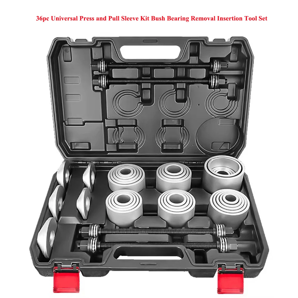 36pc 39Pcs Universal Press and Pull Sleeve Kit Bush Bearing Removal Insertion Tool Set