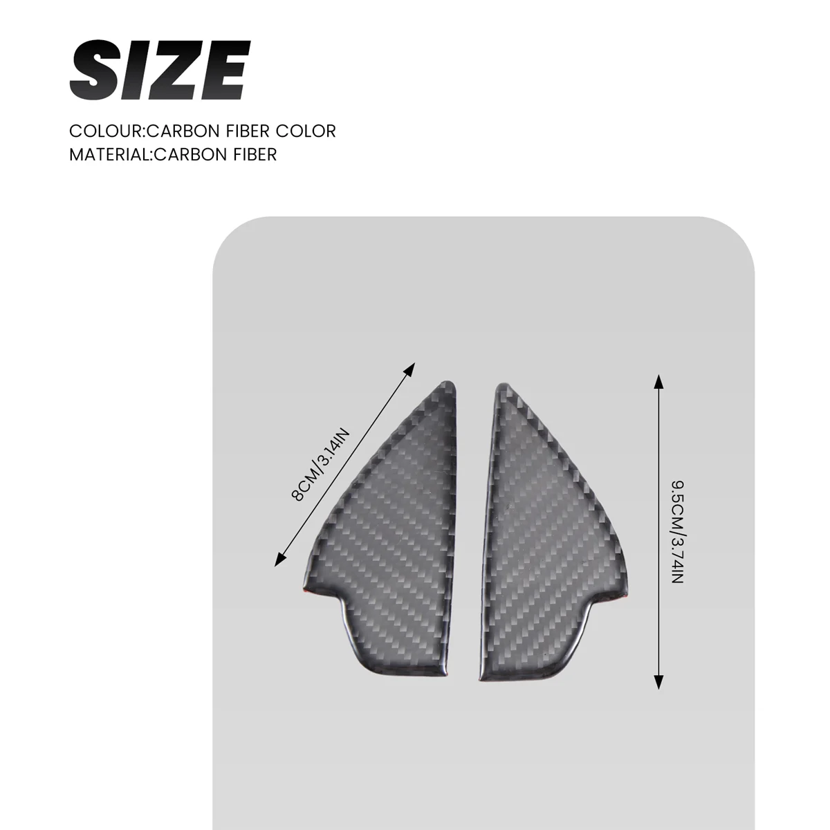 Carbon Fiber Interior Door Handle Bowl Panel Cover Trim for 2 3 6 Demio -3 -5 -7 -9 MX5 2017 2018 2019