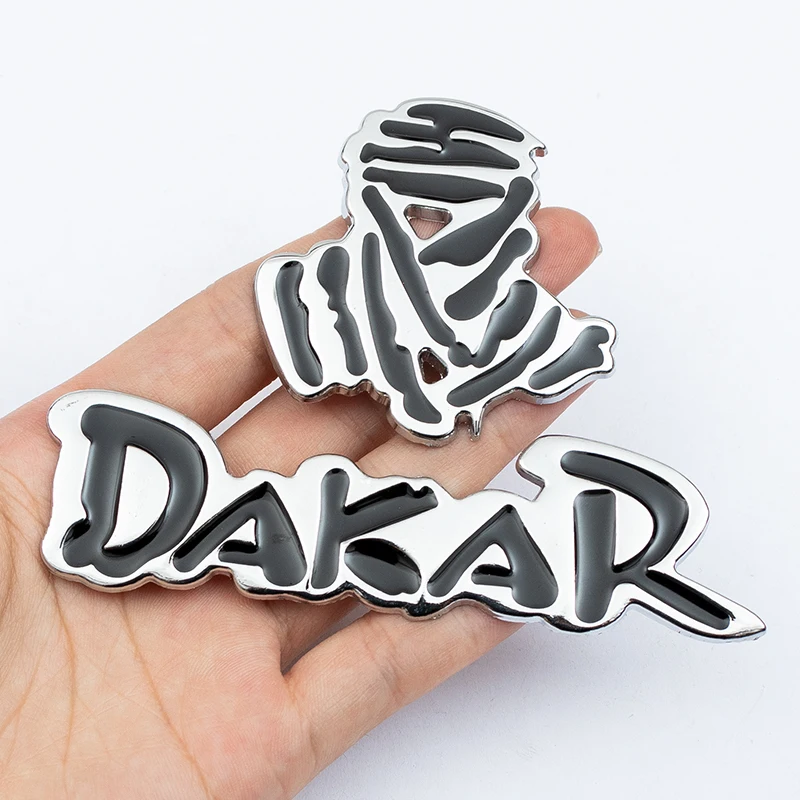 3D personalized metal car stickers Dakar DAKAR logo SUV rally off-road vehicle Jeep Wrangler Grand Cherokee decorative decals