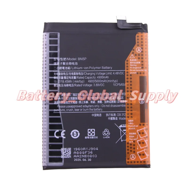 

3.89V 4900MAH Battery for Note 13 BN5P High Quality Fast Delivery, Brand New 1 Piece