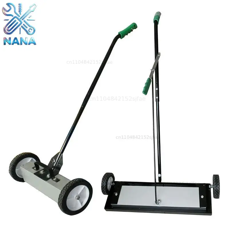 Magnetic floor cleaning tool Cleaner Magnetic hand push iron suction cart Iron removal artifact workshop cleaning iron slag