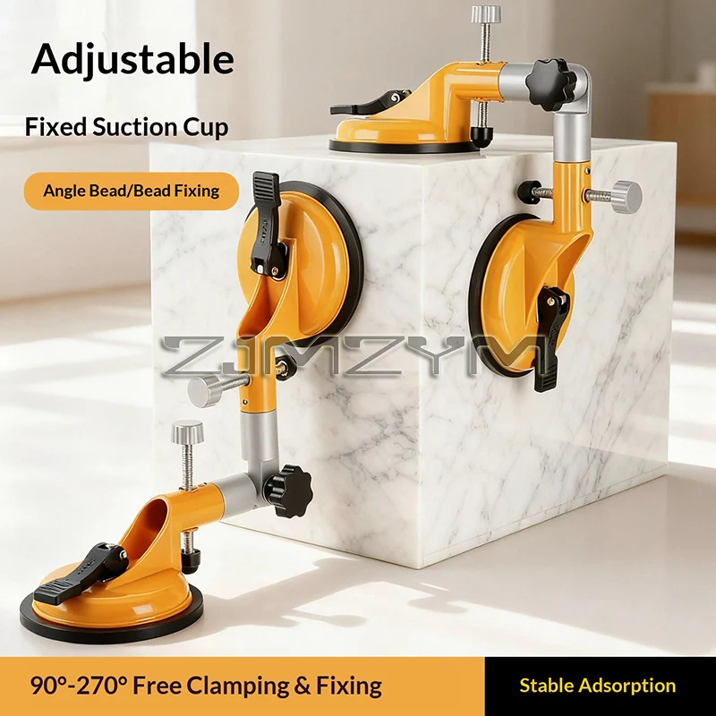 Angle Adjustable Fixed Splicing Suction Cup Right Angle Fixer Heavy-Duty Pulling and Aligning Flat Surfaces Tile Laying Tools