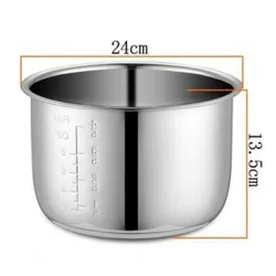 5L Electric pressure cooker liner inner bowls multicooker bowl stainless steel tank for cooking soup porridge