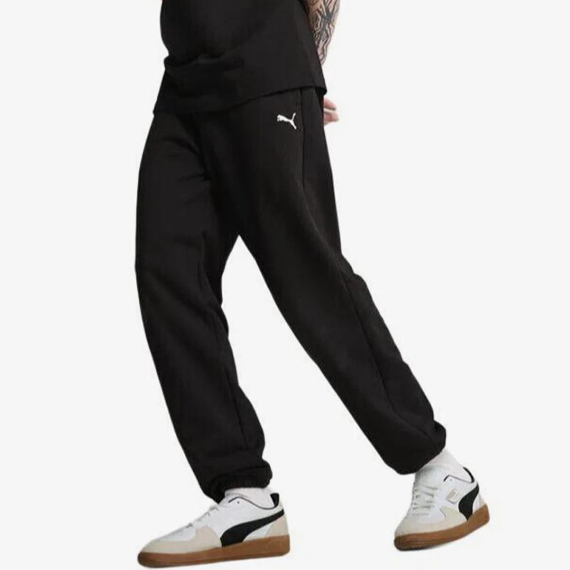 Puma genuine Essentials solid color men's knitted soft and skin friendly sports pants 631943-01