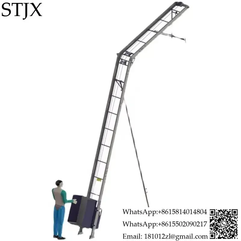 New assembled elevator solar panel electric aluminum alloy track elevator photovoltaic crane hoist easy assemble and transport