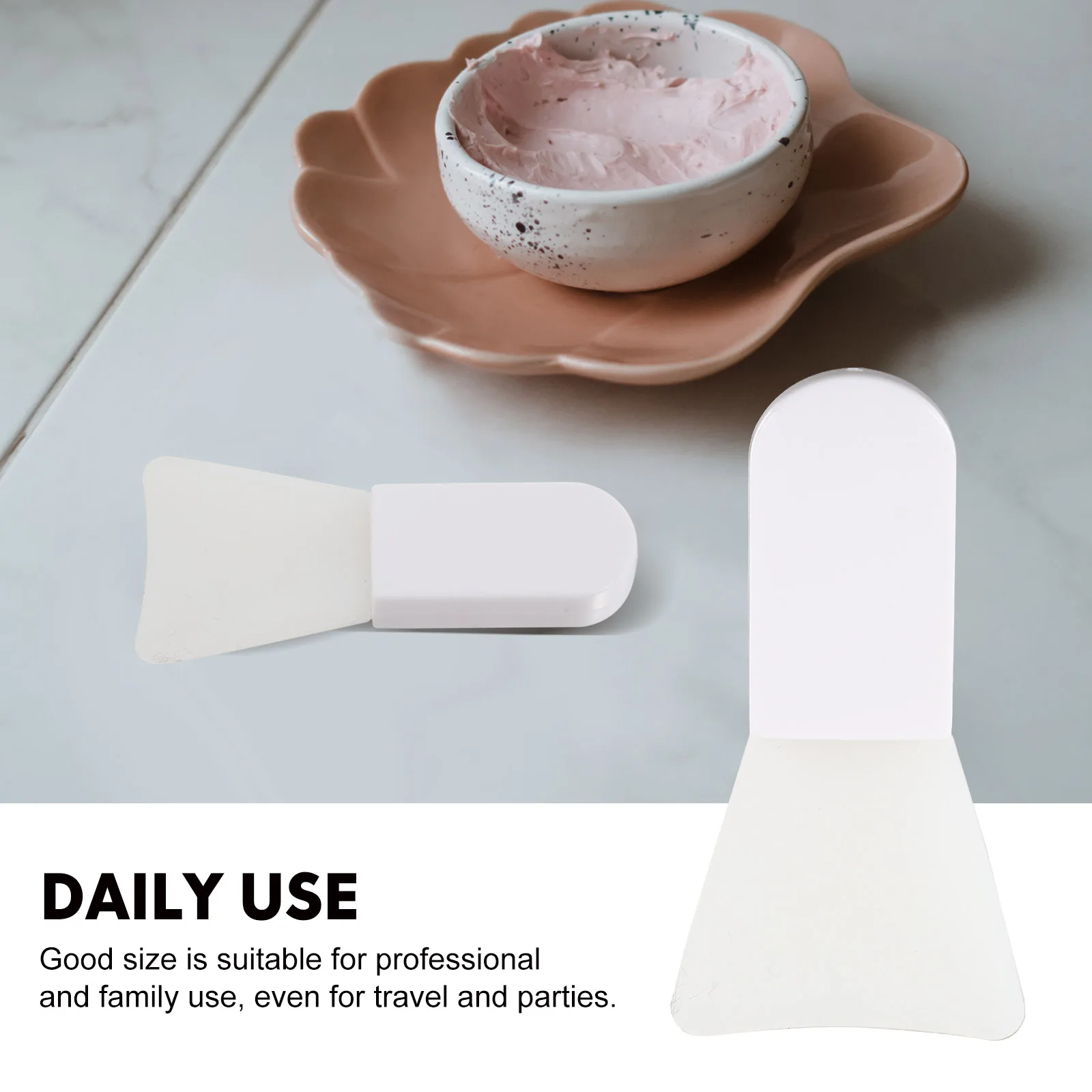 

6Pcs Mini Face Mask Brushes with Flexible Handles for Even Cream Mask Distribution Silicone Facial Stirring Tools for Daily