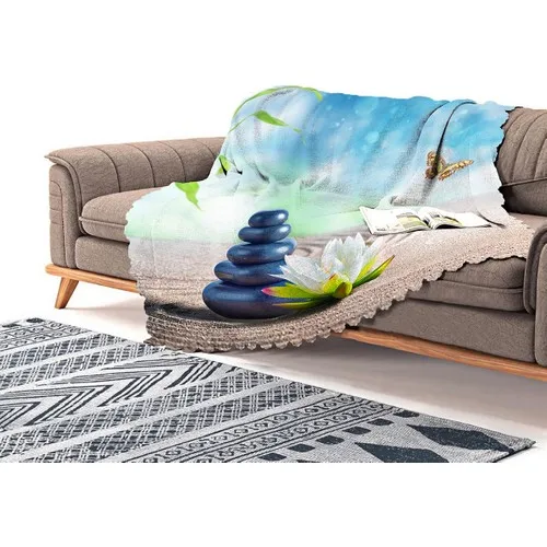 Realhomes Modern Butterfly Digital Printed Modern Chenille Sofa Throw