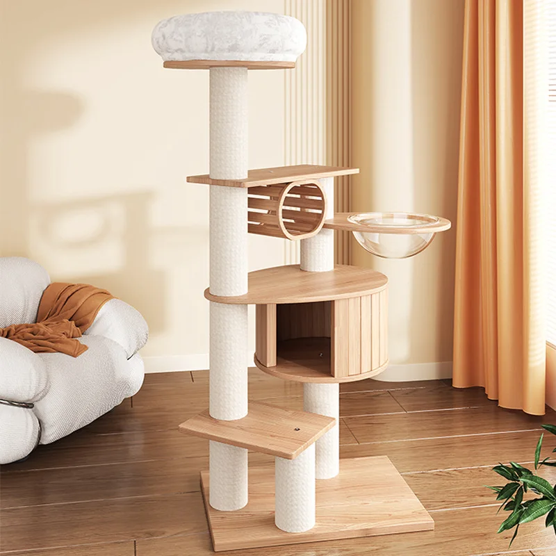

Daifa cat climbing frame solid wood cat nest shelf space capsule jumping platform
