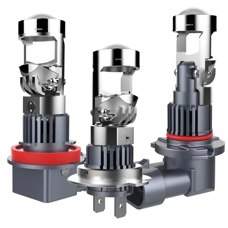

Новый объектив 120 Вт H7 H11 9005 HB4 Би светодиодный проектор 1:1 Canbus Plug and Play Мини-объектив Автоматическая фара Турбо-лампа Автомобильный проектор
