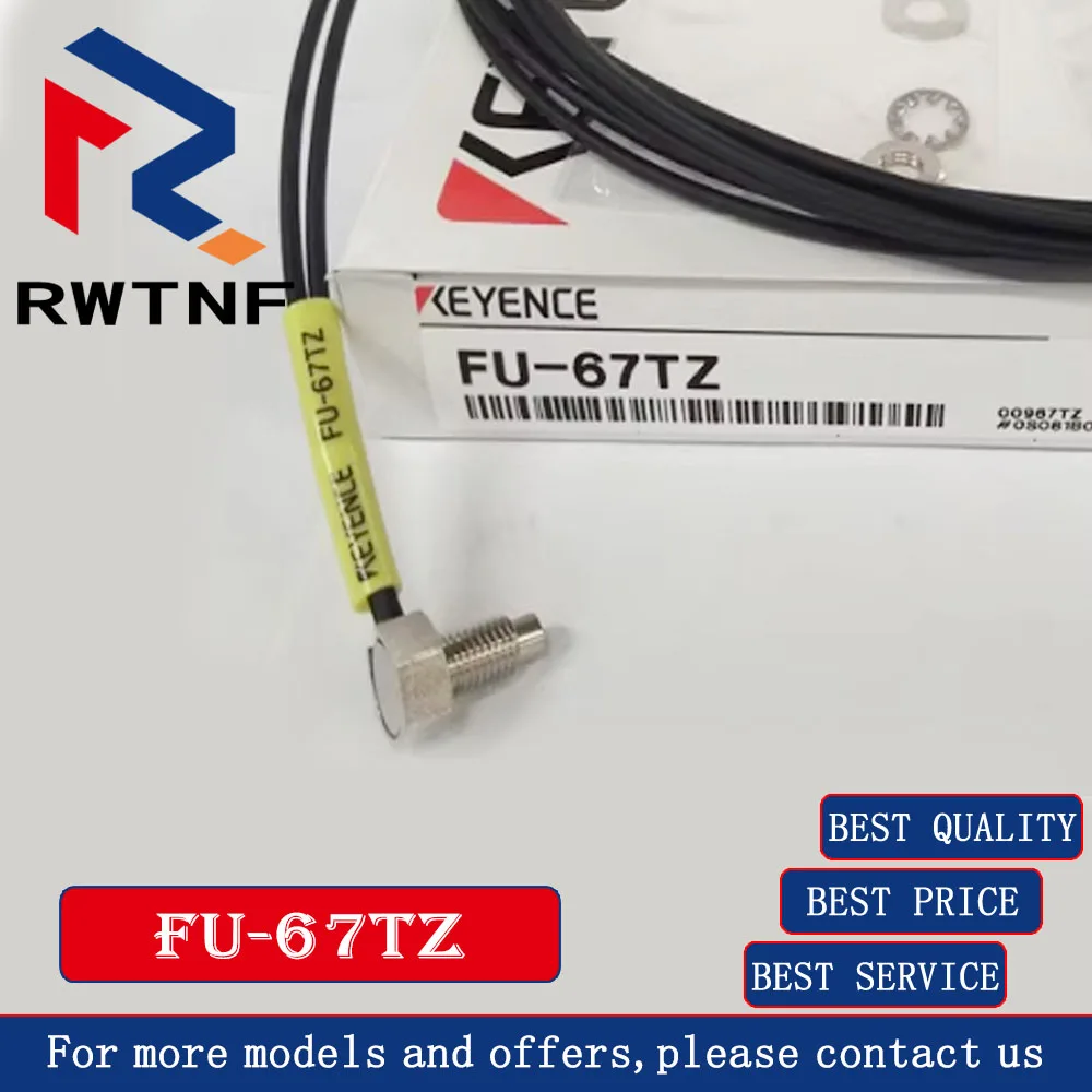 Brand New Genuine FU-67TZ KEYENCE L-shaped M6 reflective fiber optic sensor, complete accessories, 100% original warehouse stock