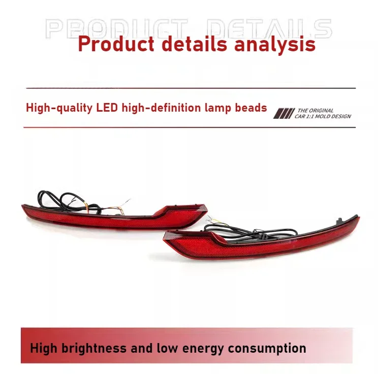 ل BYD سونغ زائد DMi 2023 2024 2025 المصد الخلفي ضوء Led Dymanic الفرامل بدوره مصباح إشارة أضواء خلفية تعديل الملحقات