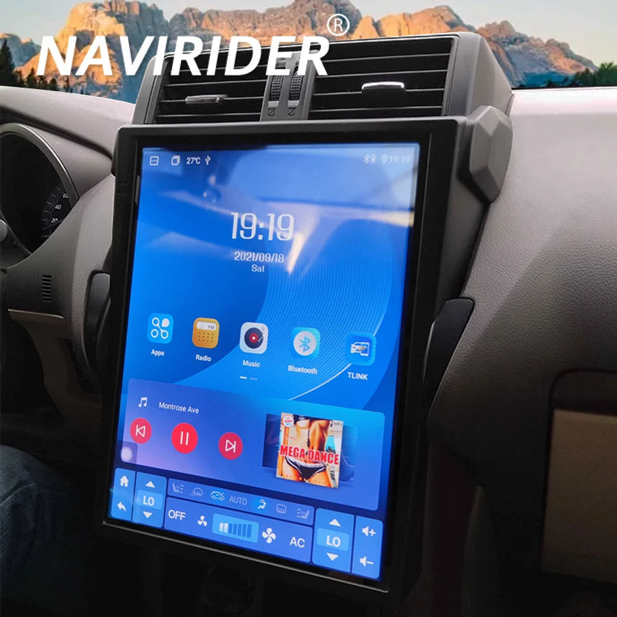 NaviRider 15 Inch Android 13 for Toyota Land Cruiser Prado 150 2014 2015 2017 Navigation Car Multimedia Auto Radio Stereo 8+256G