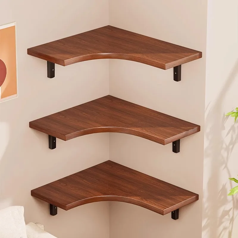 High-strength load-bearing Wall Mounted Corner Triangular Storage Rack Living Room Corner Storage Holder Multi-layer  Bookshelf