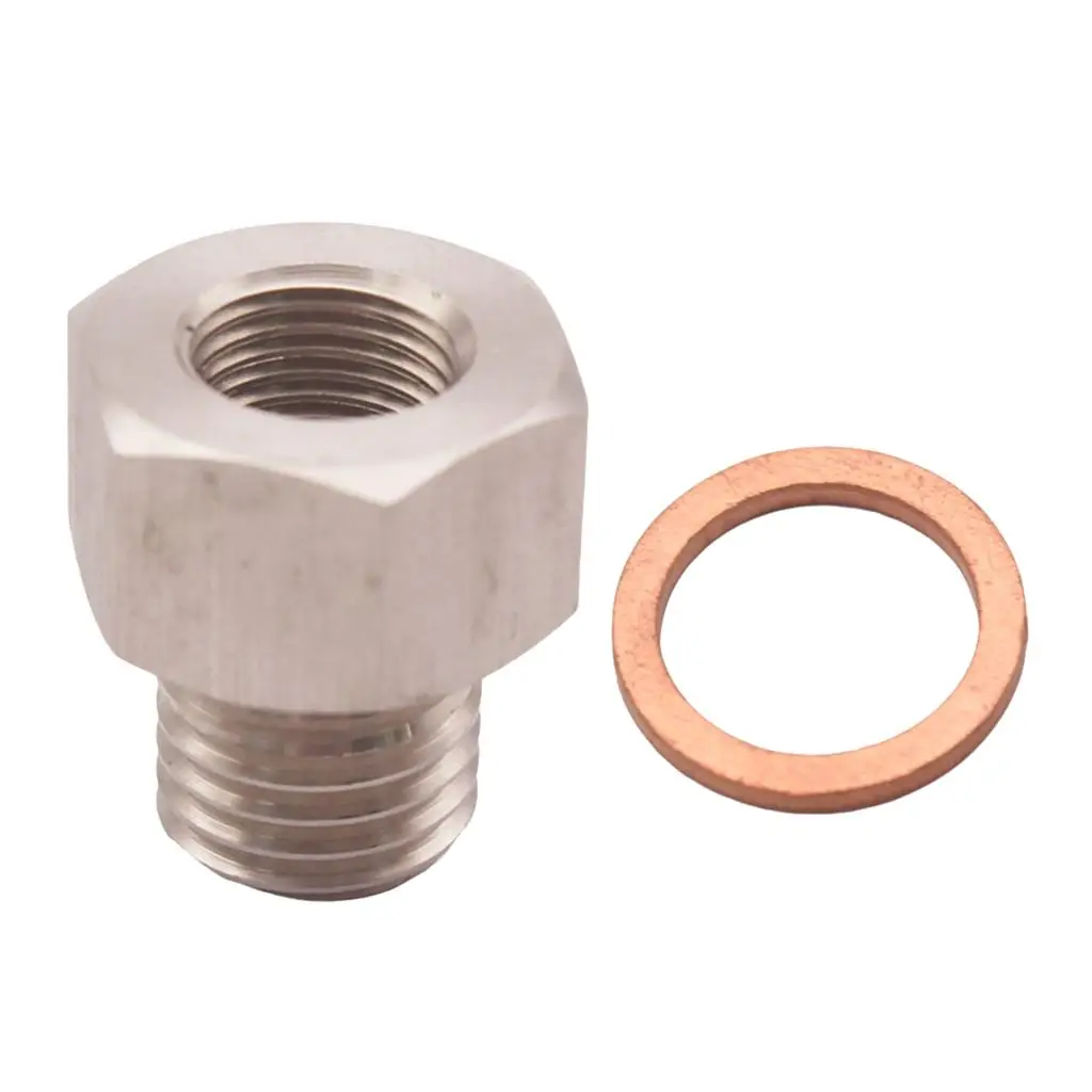 Auto Meter Metric Male To NPT Female Adap Metric, M12x1.5 Male To 1/8