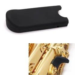 Silica gel Saxophone Black Thumb Rest Saver Cushion Pad Finger Protector Comfortable for Alto Tenor Soprano Saxophones