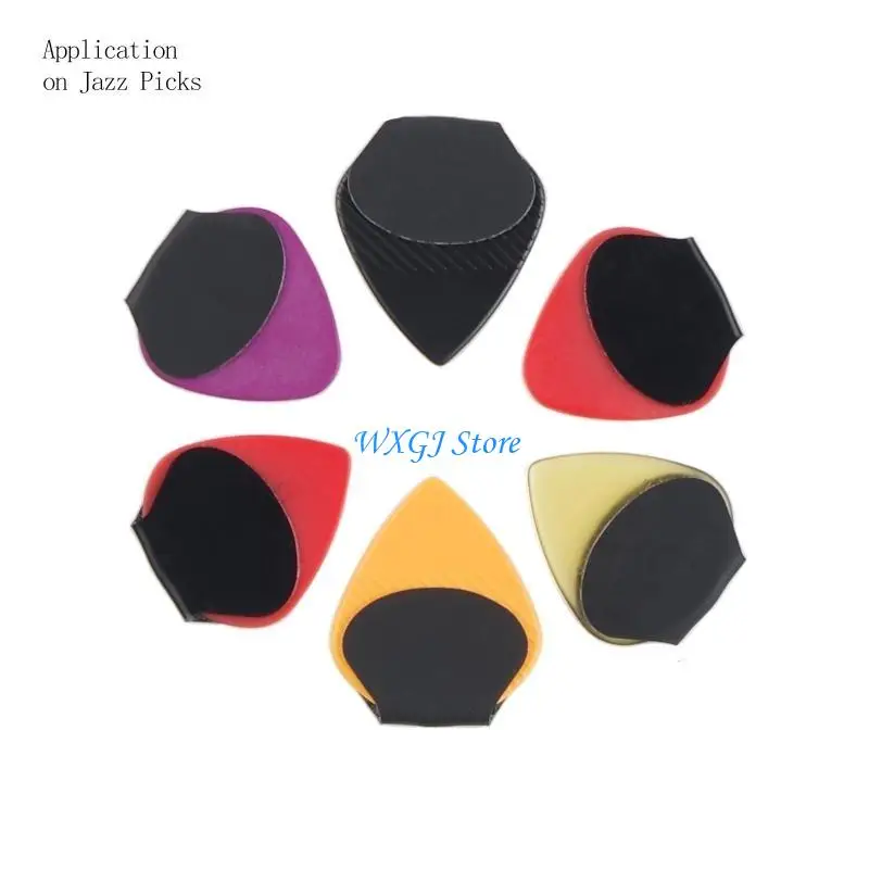 

37JE 10x Convenient Grips for Guitar Picks Stop Dropping Your (only grips)