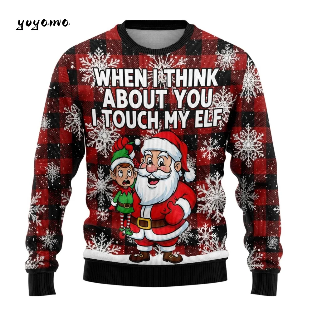 

Funny Santa Claus Graphic Ugly Christmas Sweatshirts Santa Womens Sweaters Crewneck Sweatshirt 3D Funny Unisex Mens Sweatshirts