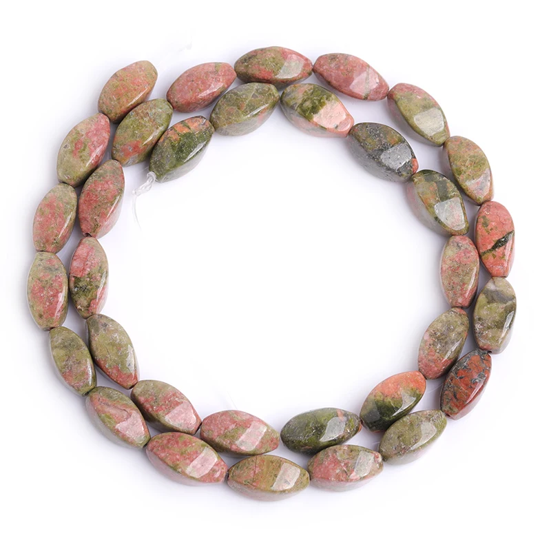 6x12mm Twist Jewelry Beads Natural Stone Beads Select: Rose Quartzs, Aventurine Amethysts, Red Jaspers,Tiger Eye,Wholesale !